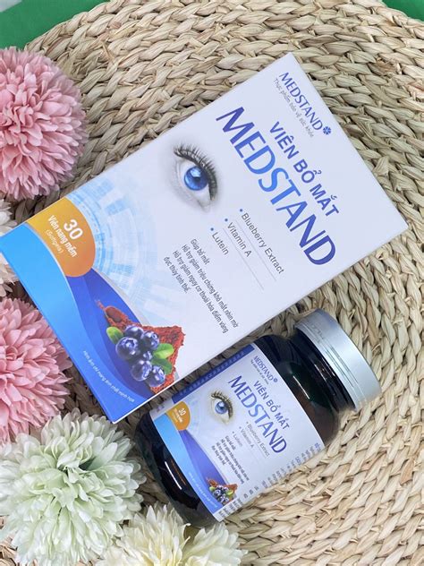 Hỗ trợ giảm triệu chứng khô mắt, nhìn mờ Viên Bổ Mắt MEDSTAND hộp 1 lọ ...