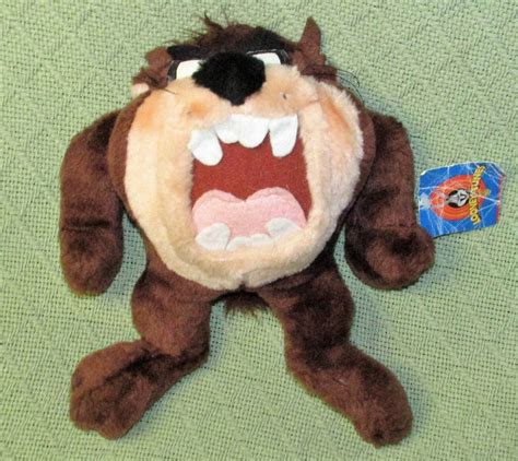 1997 Vintage Looney Tunes Taz Plush 10 Stuffed Animal Whang Tag Brown
