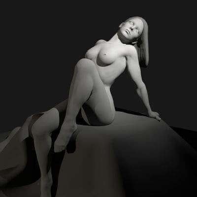 Nude Female Art Model By Dcbittorf