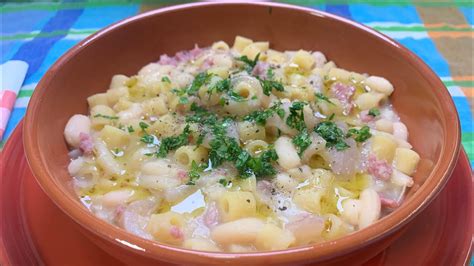 Pasta E Fagioli Con Le Cotiche Ricetta Originale Youtube