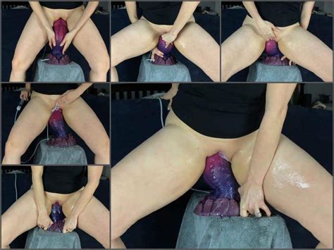 Dildo Amateur Big Bad Dragon Dildo Vaginal Rides And Creampie Inside With MILF