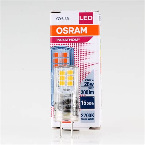 Osram LED Stiftsockellampe Parathom Pin GY6 35 12V 2 6W 28W Warmwe