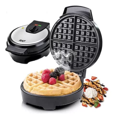 Waflera Mini Maquina Hacer Waffles Desayuno Cocina Color Negro