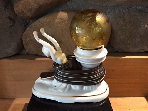 Vintage Art Deco Art Nouveau Nude Female Lamp Etsy