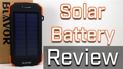 Rugged Tough Blavor Solar Power Battery Bank Review Youtube