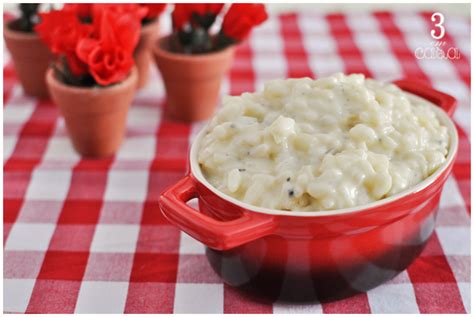 Risoto De 4 Queijos - Três em Casa: Risoto de 4 queijos