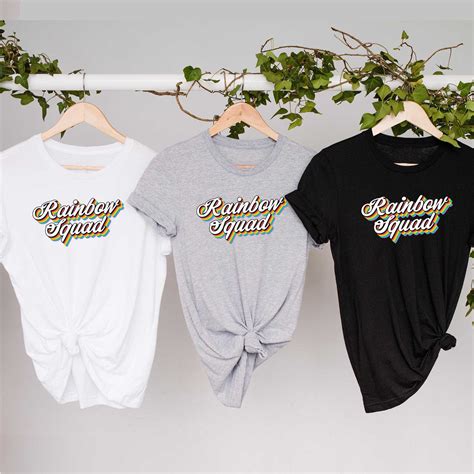 Rainbow Squad Lesbian Bachelorette Party Shirts Gay Bachelor Etsy