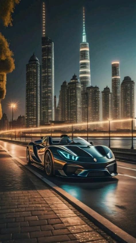 красивая машина в городе #4