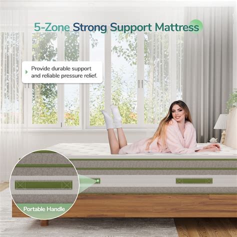 Novilla 12 In King Hybrid Memory Foam Coil Blend Pillow Top Mattress In A Box Lw 12 K Nv02 At