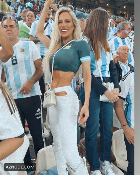 Luciana Salazar Delighting Argentina Football Fans With Her Sexy Body