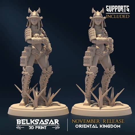 Moonshine Samurai C Nude And Normal D Model D Printable CGTrader