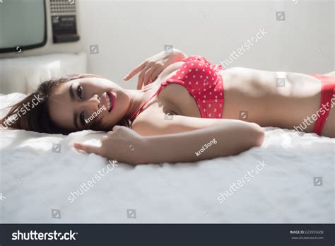 Sexy Beautiful Asian Woman White Lingerie Stock Photo 623955608 Shutterstock