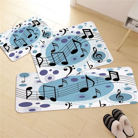 1 шт., Enipate коврик для пианино, нот, узор, добро пожаловать ...