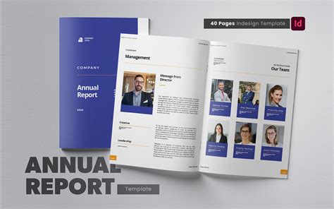 Creative And Modern Annual Report Template Designs Entheosweb