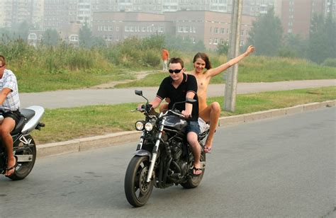 Crazy Russian Teen Rides A Motorcycle Naked In The Streets Russian Sexy Girls