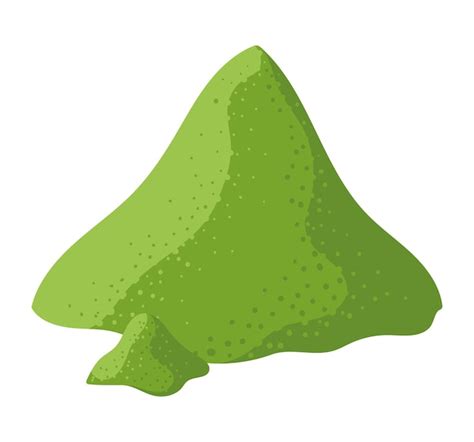 Icône De Poudre De Thé Matcha Vecteur Isolé | Vecteur Gratuite