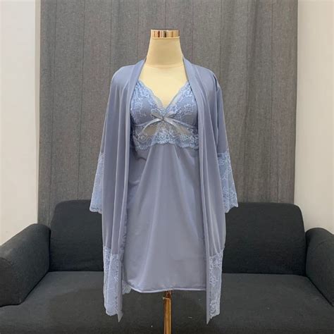 Jual Olivia S Xl Sexy Lingerie Kimono Set Wainodshop Shopee Indonesia