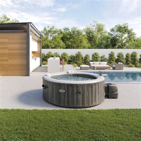 Intex PureSpa Person Greywood Deluxe Hot Tub X Cm Wilko