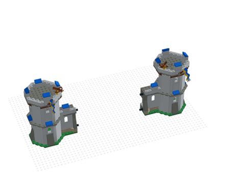 Gatehouse Towers From BrickLink Studio BrickLink