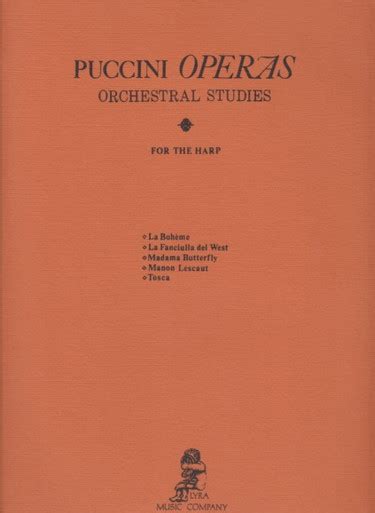 Puccini: Puccini Operas; Orchestral Studies - Vanderbilt Music Company