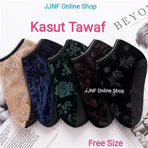 TAWAF Kasut Women S Hajj Flowers Anti Slip Umrah Tawaf Socks Indoor