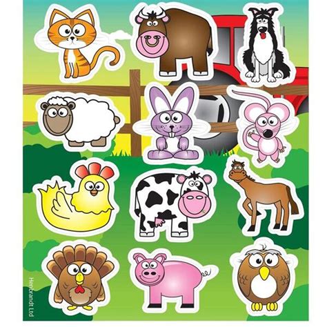 Farm Stickers Sheet Of 12 Stickers
