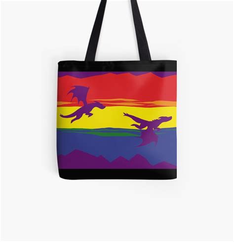 Bolsa De Tela Con El Esquema De Colores Del Arco Iris De La Bandera Del Orgullo Gay Para El