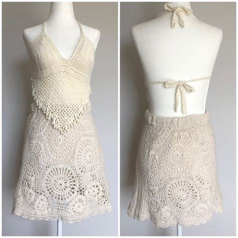 Tops Crochet Halter Top Bikini Swimsuit Poshmark