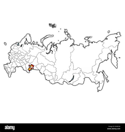 emblem chelyabinsk oblast map administrative divisions borders russia stock