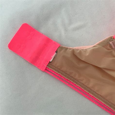 Victorias Secret Nude Neon Pink Mesh Perfect Coverag Gem