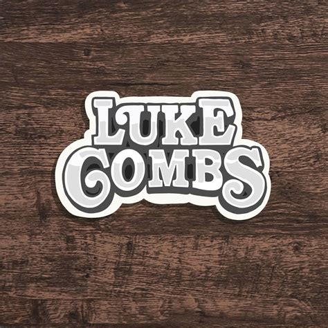 Luke Combs Logo Sticker Luke Combs Sticker Luke Combs | Etsy