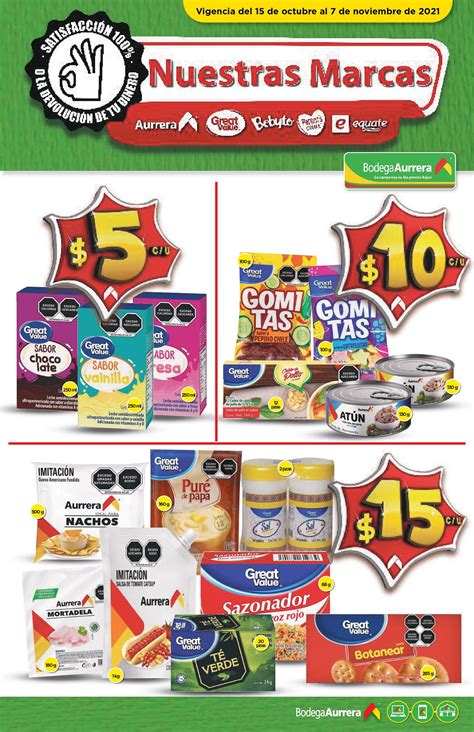 Folleto Bodega Aurrerá Nuestras Marcas 15 de octubre al 7 de noviembre 2021