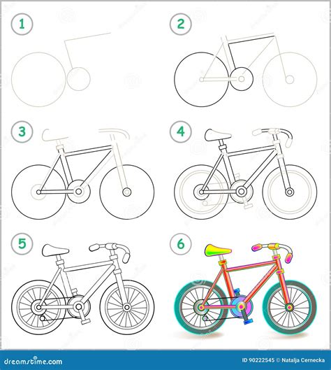 La Página Muestra Cómo Aprender Paso A Paso Dibujar Una Bici Del