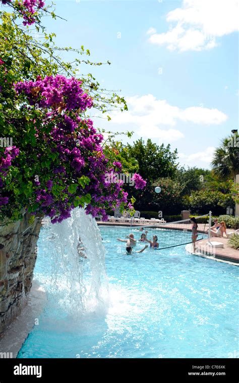 Vacation Village Swimming Pool Stock Photo Alamy
