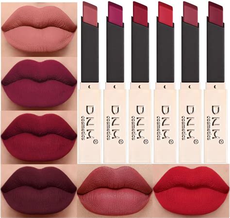 Amazon Evpct Dnm Pcs Dark Ruby Red Mauve Plum Purple Nude Beige Matte Hour Lipstick