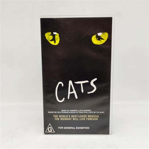 Cats The Musical With Music By Andrew Lloyd Webber On Vhs Cassette Tape