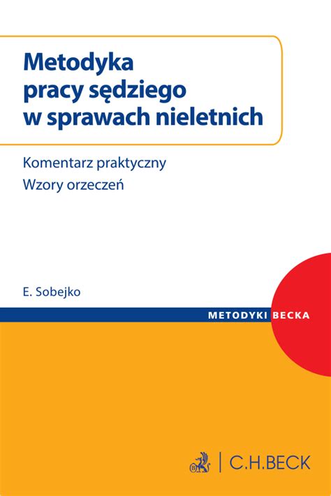 Metodyka pracy sędziego w sprawach nieletnich Komentarz praktyczny