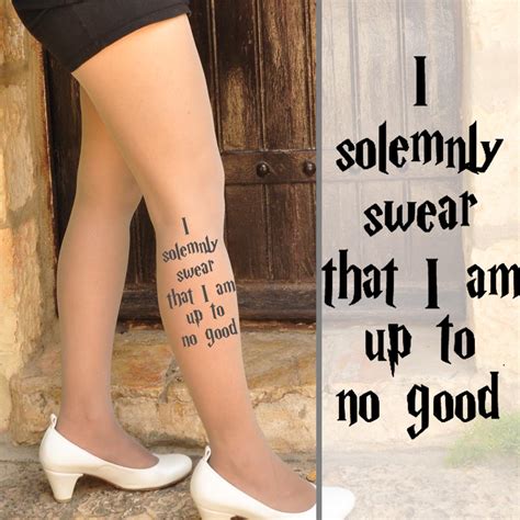 Harry Potter I Solemnly Swear That I Am Up To No Good Size S M L XL Full Length Nude