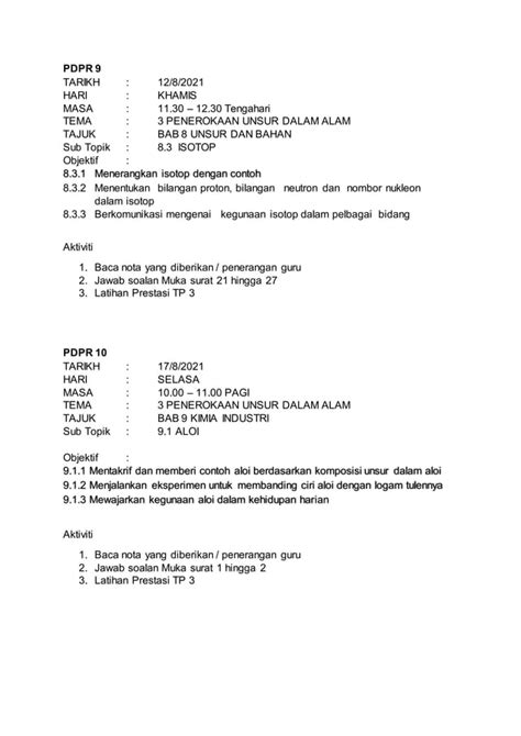 Arahan Tugasan Mengikut Tarikh Dan Hari PDF