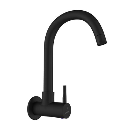 Florentine Prime Black Swivel Spout Wall Sink Tap Jaquar Global