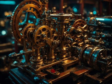 Download Ai Generated Machine Gears Royalty Free Stock Illustration