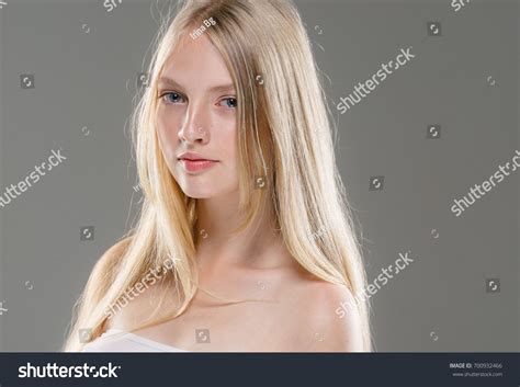 Blonde Long Hair Woman Portrait Beautiful Stock Photo 700932466 Shutterstock