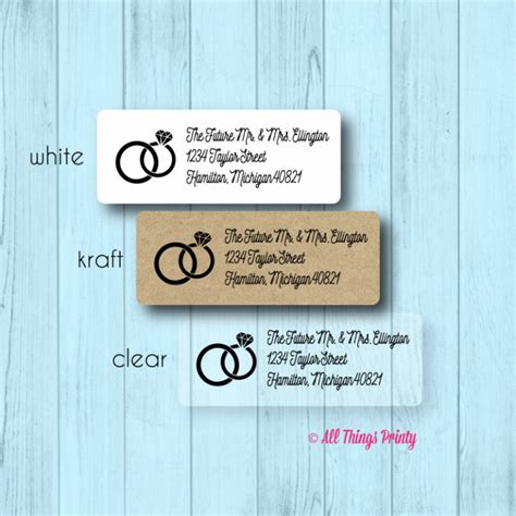 Wedding Address Labels Template Free