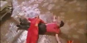 Nalini Hot Rain Song In Red Saree Tnaflix