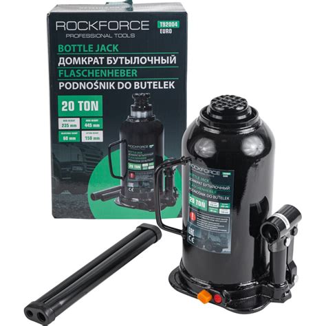 Домкрат бутылочный Rockforce 20т низкопрофильный RF-T92004/Euro/(15122 ...