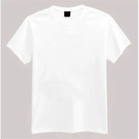 Cotton Plain White Round Neck T Shirt Size Large At Rs 300 In New Delhi