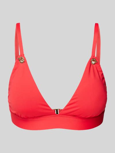Lauren Ralph Lauren Bikini Oberteil Mit V Ausschnitt Rot Online Kaufen