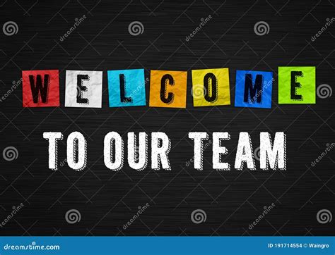 Welcome To Our Team - Welcome Message Stock Illustration - Illustration ...