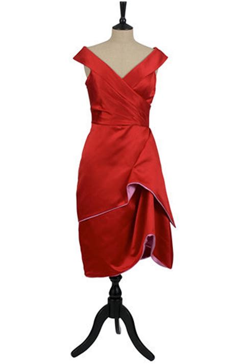 Red Mother of the Bride Dress / Mother of the Groom Dress/ 1950s