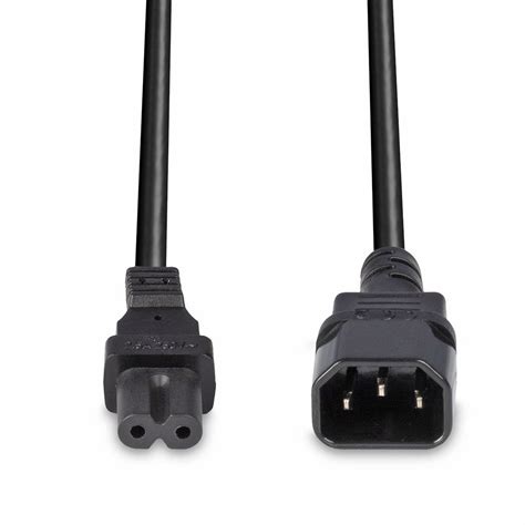 2m IEC C14 to IEC C7 (Figure 8) Power Cable - from LINDY UK